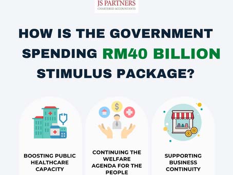 How is the government spending RM40 Billion stimulus package?