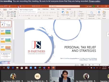 Personal tax relief and strategies